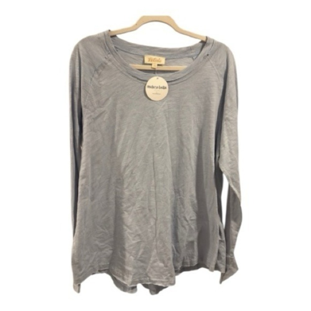 Listicle "Too Easy" Soft Blue Long Sleeve Top | Women's Size‎ M | NWT